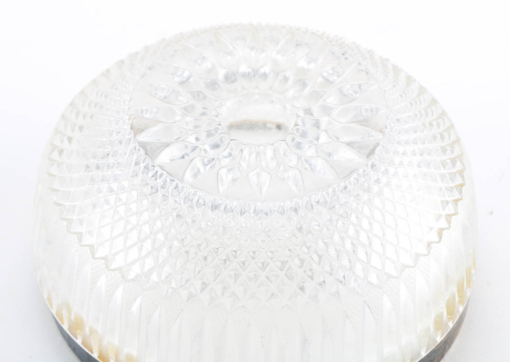 Antique Silver Overlay Glass Decor Collection