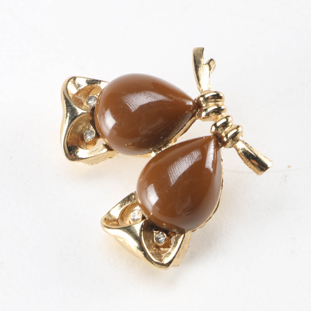 Vintage Trifari Owl Pin