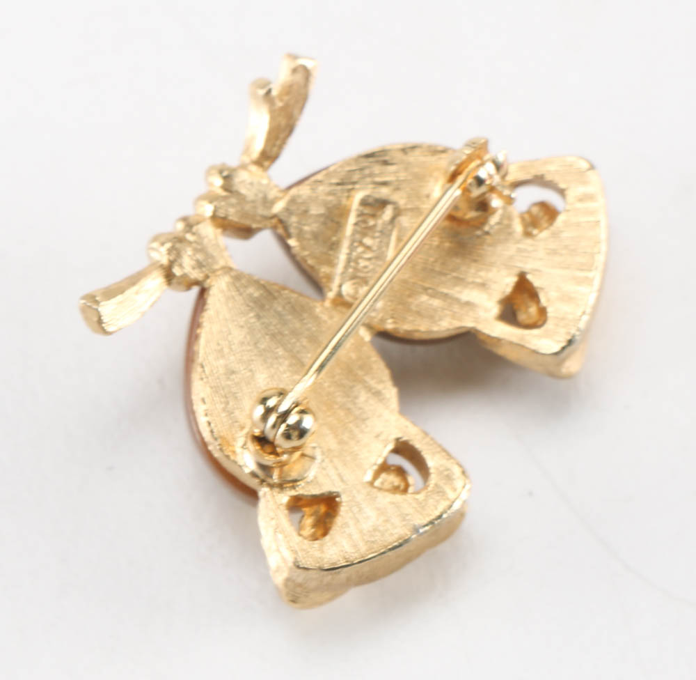 Vintage Trifari Owl Pin