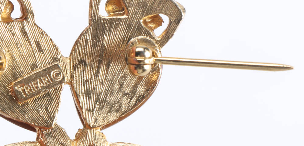 Vintage Trifari Owl Pin