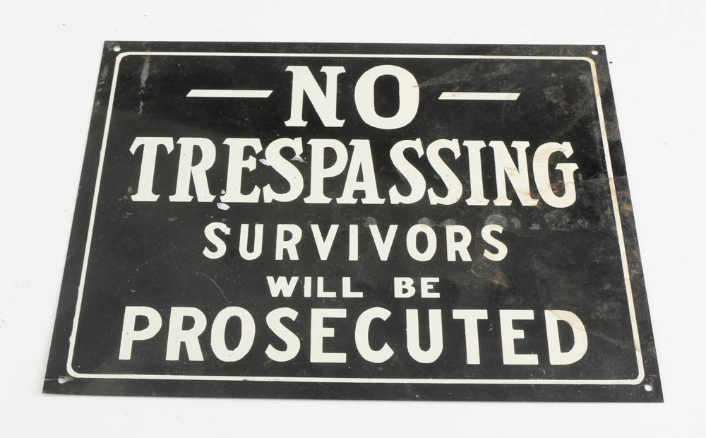 Two Vintage Metal Signs