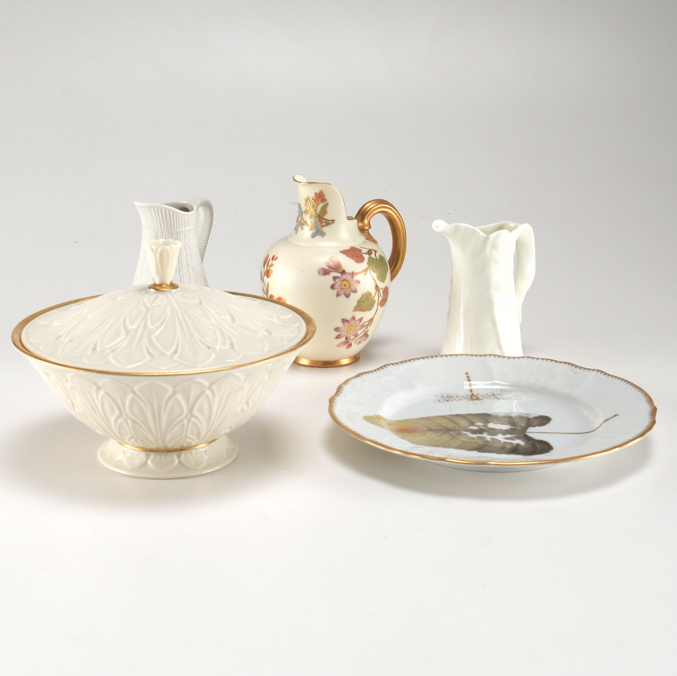 Collection of White Vintage Porcelain And China