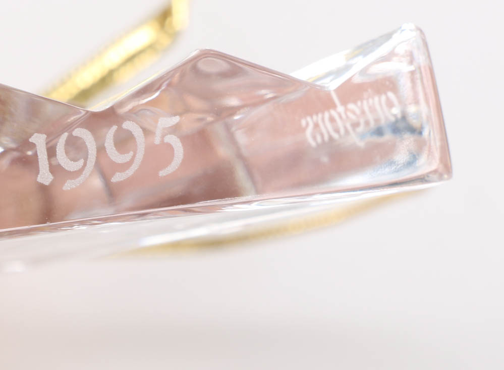 Pair of Orrefors Crystal Christmas Ornaments