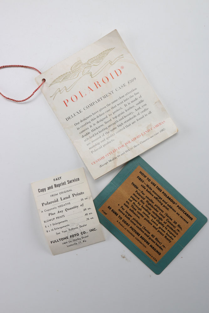 Polaroid 35 mm Model 95B With Flash, Case, And Manuals