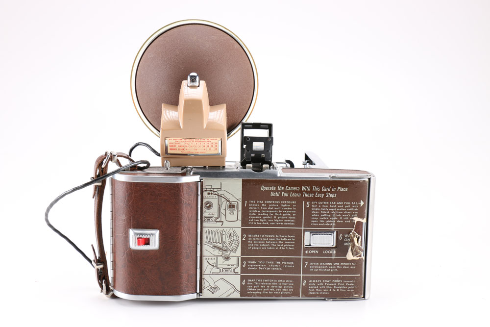 Polaroid 35 mm Model 95B With Flash, Case, And Manuals