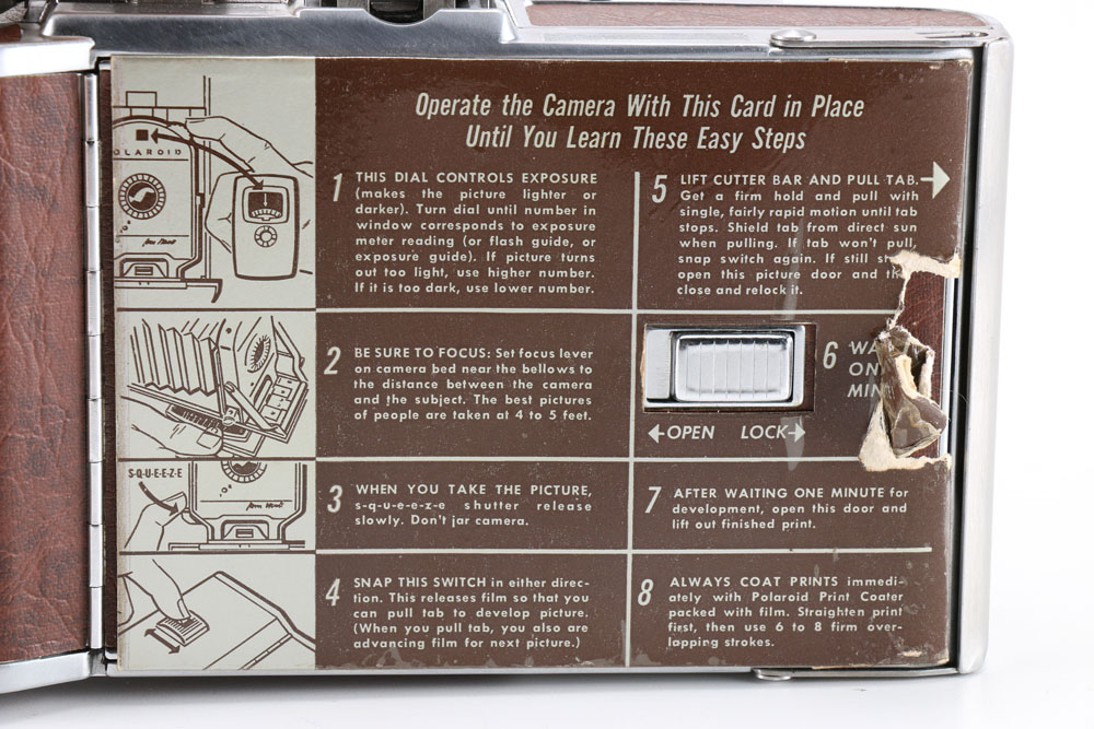 Polaroid 35 mm Model 95B With Flash, Case, And Manuals