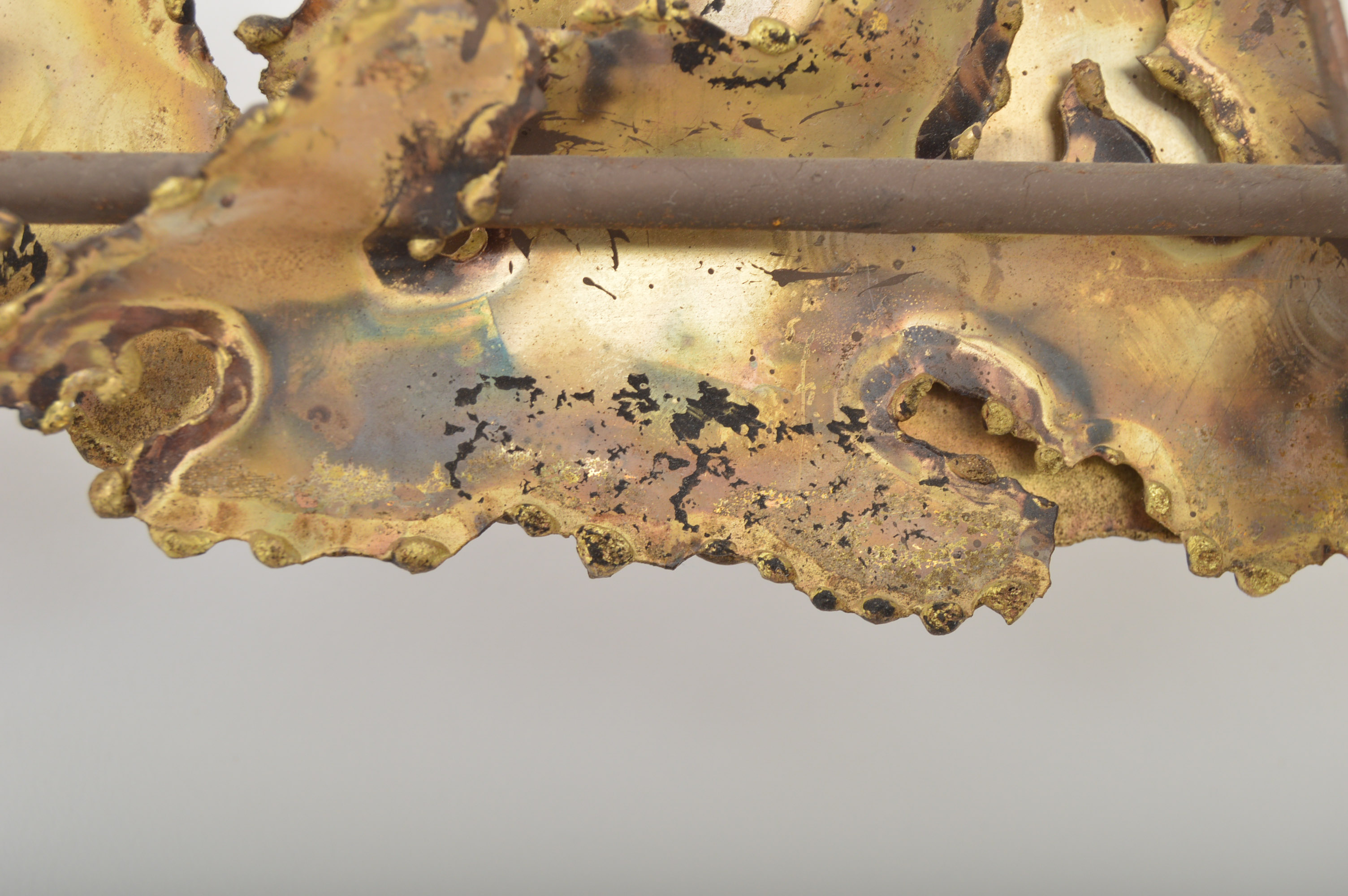 Signed Curtis Jere Metal Wall Sculpture