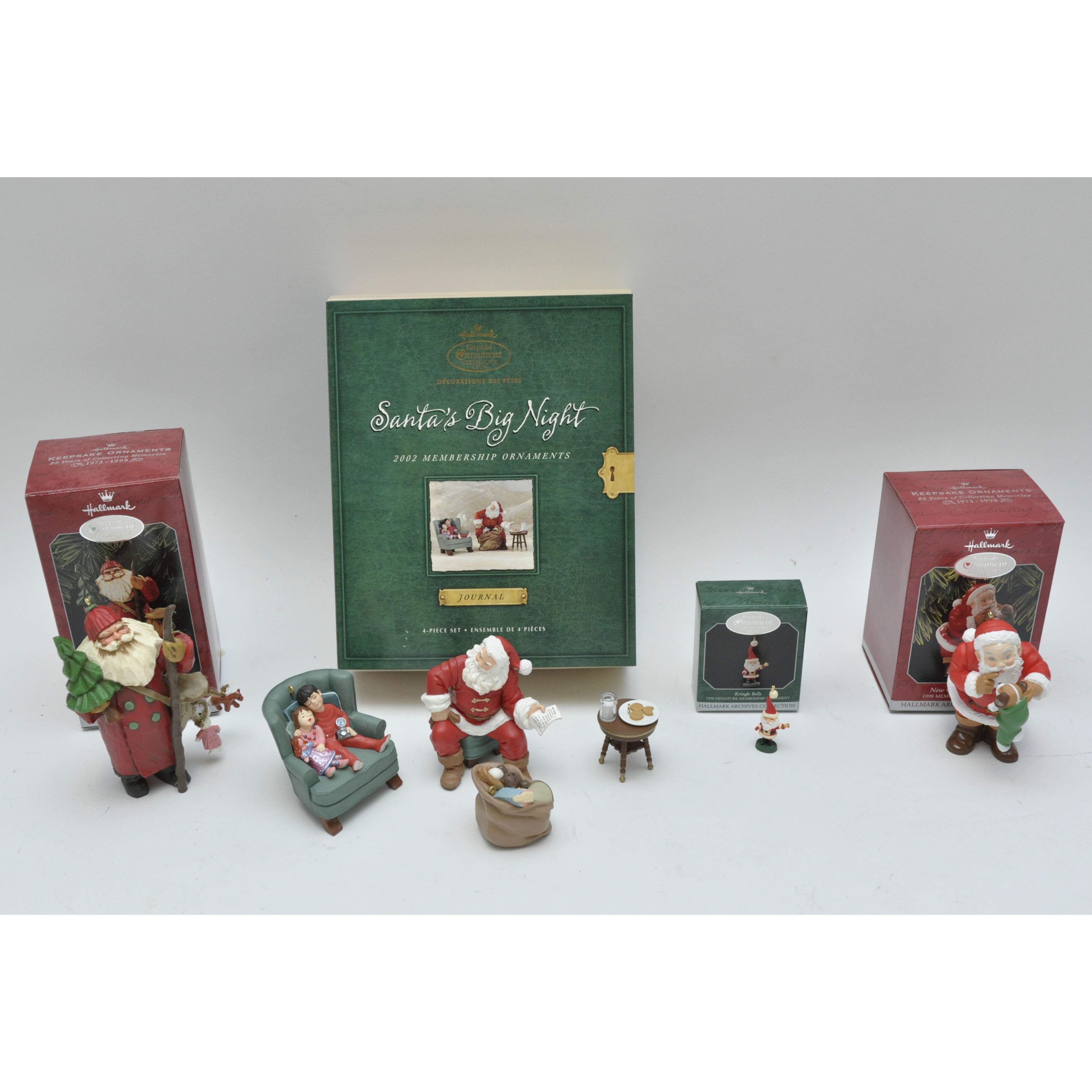 Hallmark 2002 "Santa's Big Night" Membership Ornaments