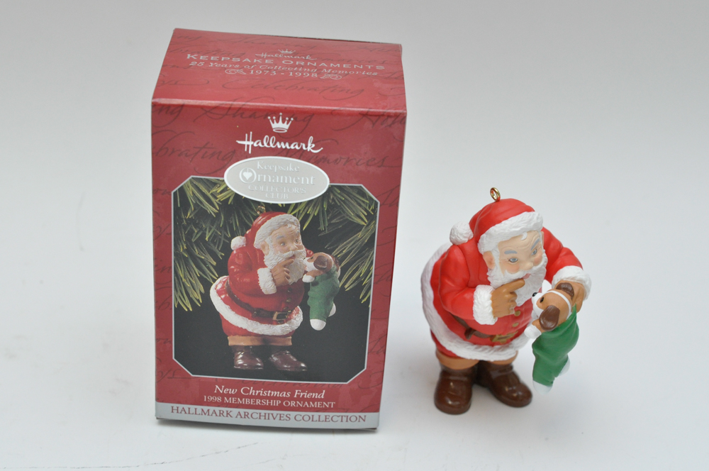 Hallmark 2002 "Santa's Big Night" Membership Ornaments