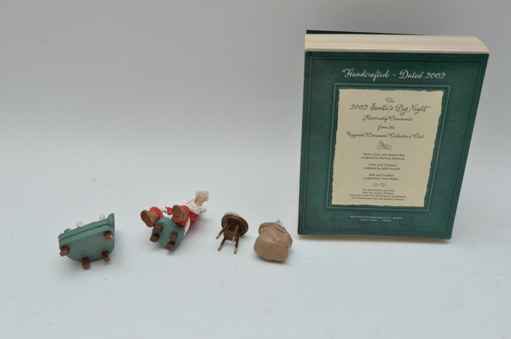 Hallmark 2002 "Santa's Big Night" Membership Ornaments