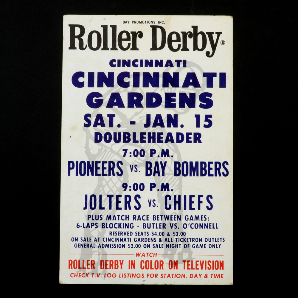 Vintage Roller Derby Doubleheader  Poster From The Gardens