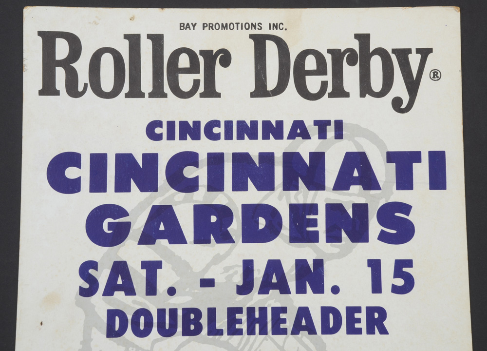 Vintage Roller Derby Doubleheader  Poster From The Gardens