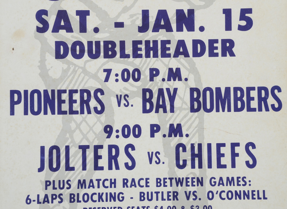 Vintage Roller Derby Doubleheader  Poster From The Gardens