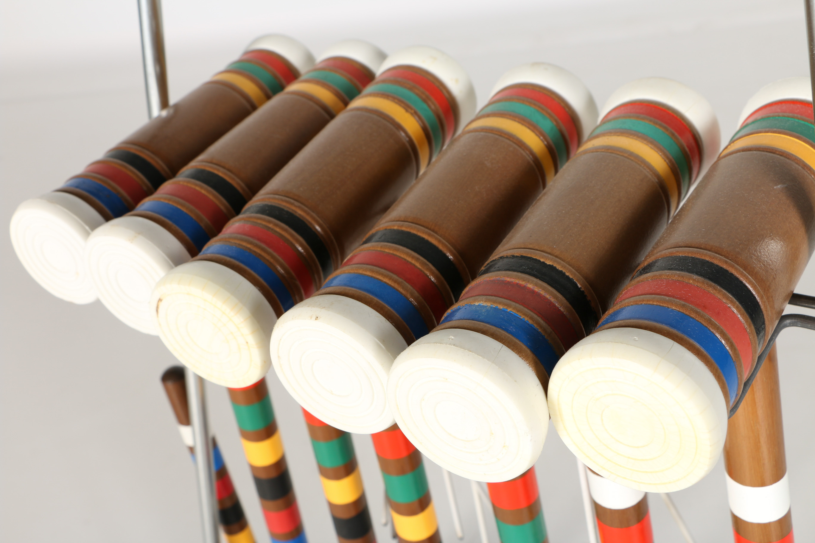 Wooden Croquet Set with Cart