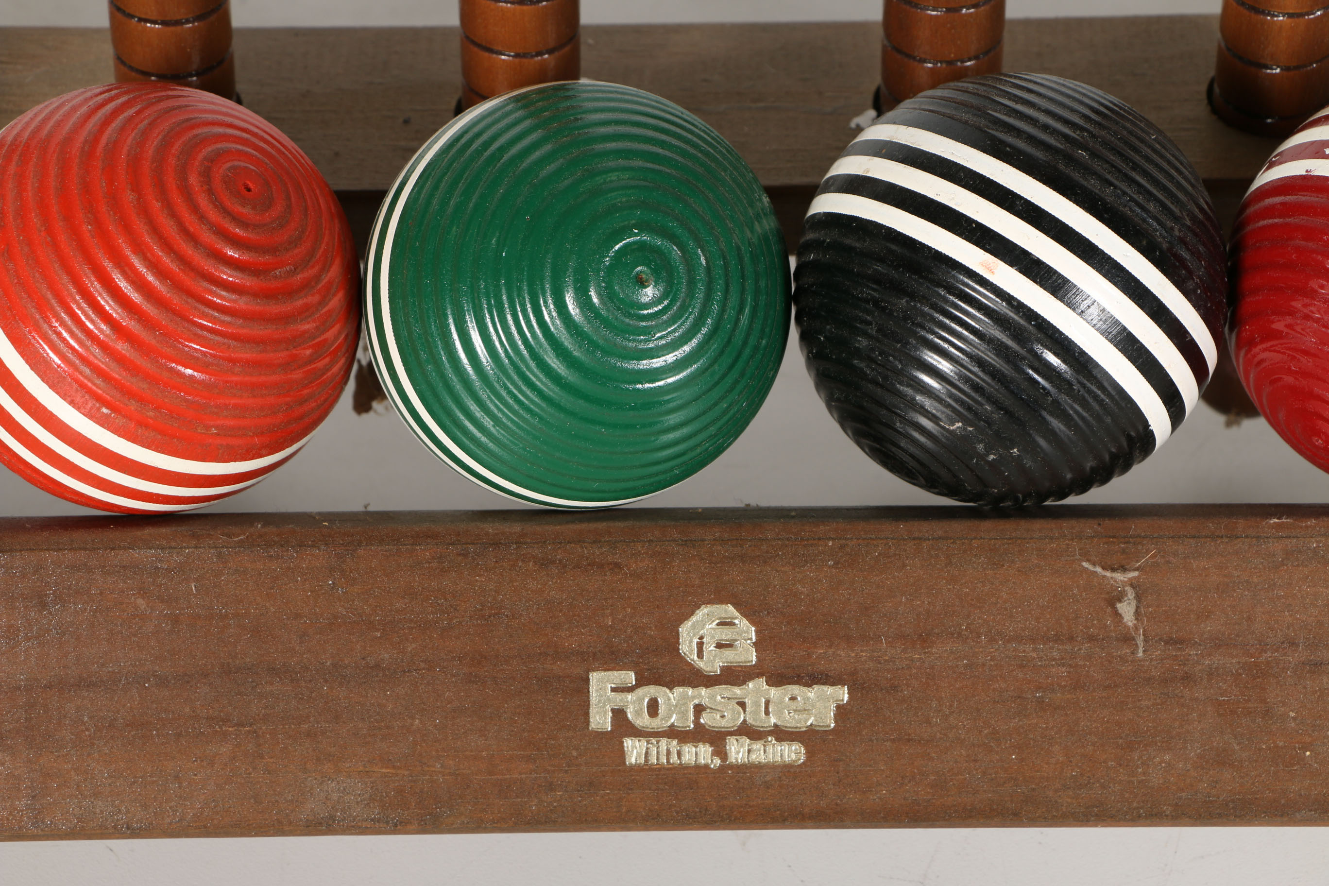 Wooden Croquet Set with Cart