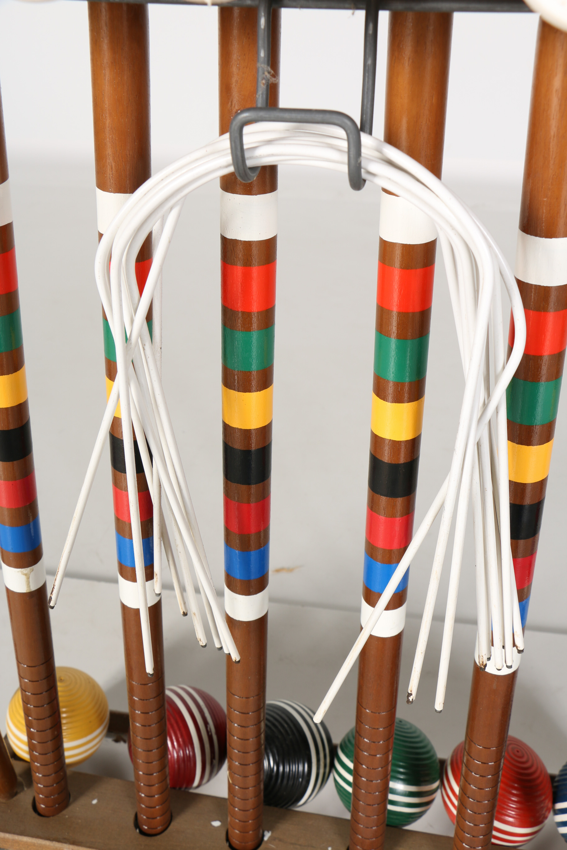 Wooden Croquet Set with Cart