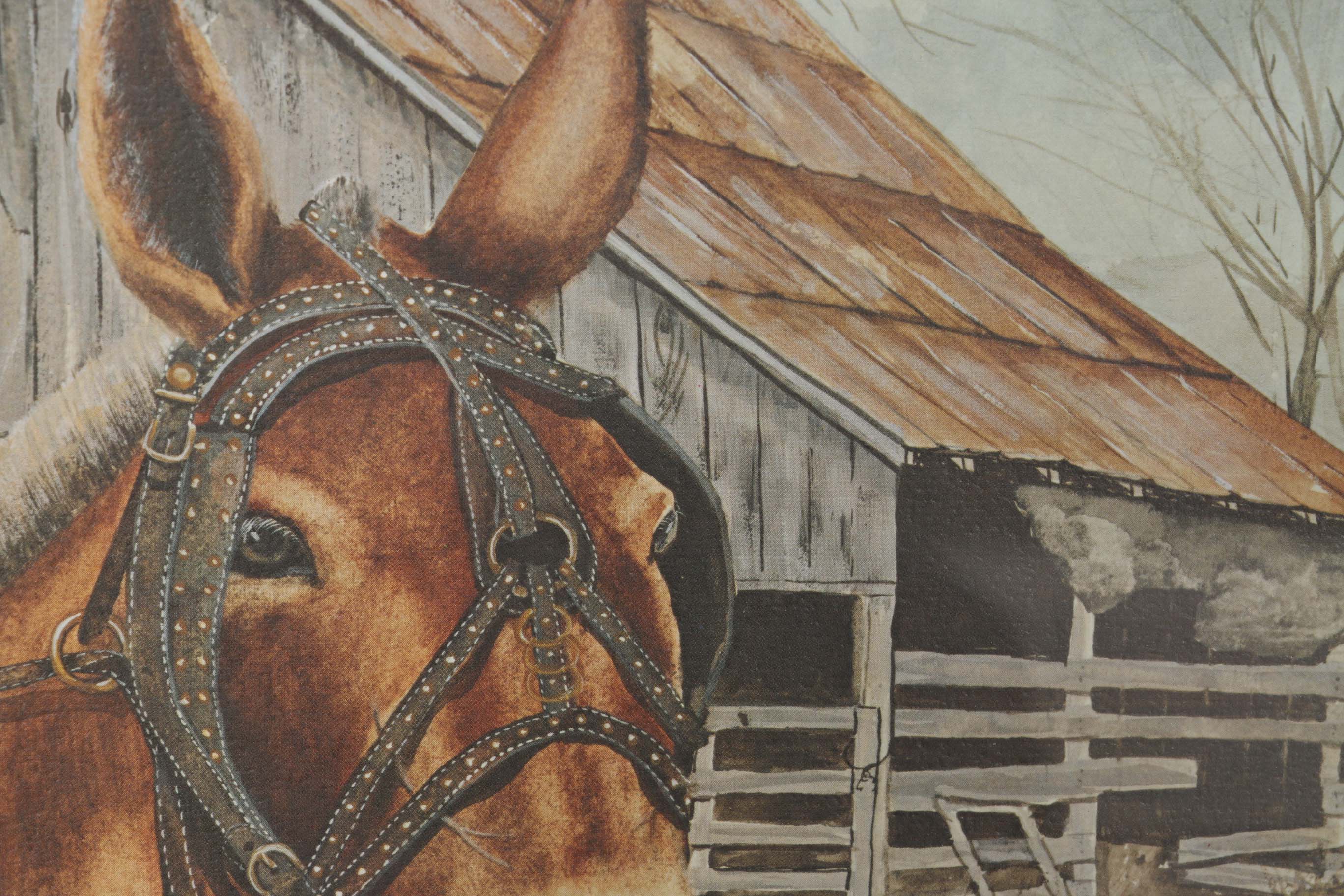 Leslie Vanhook Signed Limited Edition Offset Lithograph "Two For The Show" Second Printing