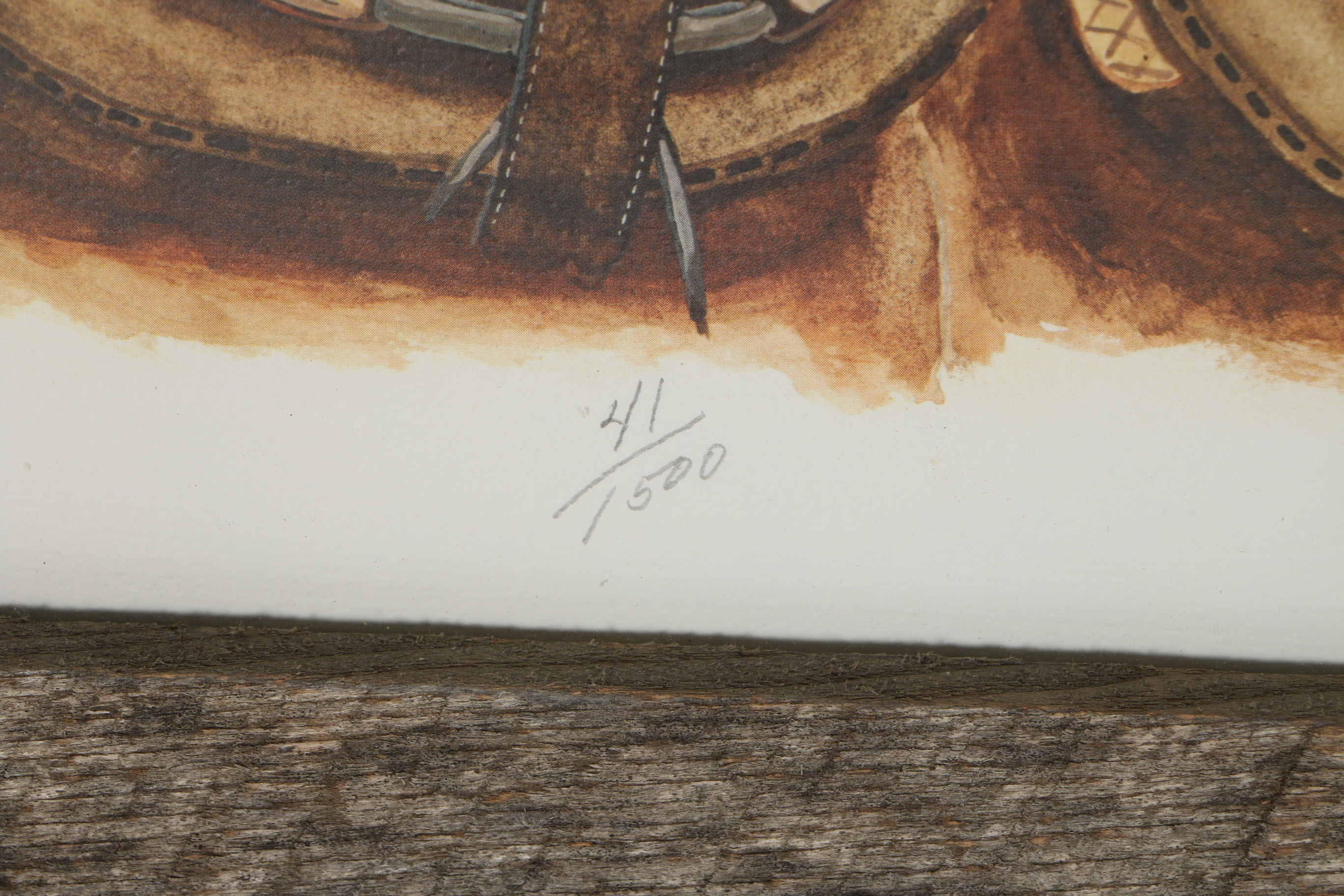 Leslie Vanhook Signed Limited Edition Offset Lithograph "Two For The Show" Second Printing