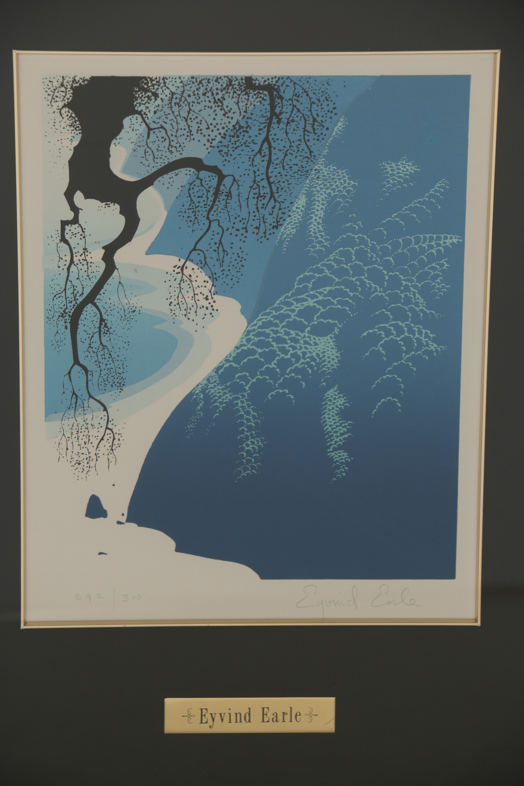 Eyvind Earle Signed Limited Edition Serigraph "Big Sur and Branch"