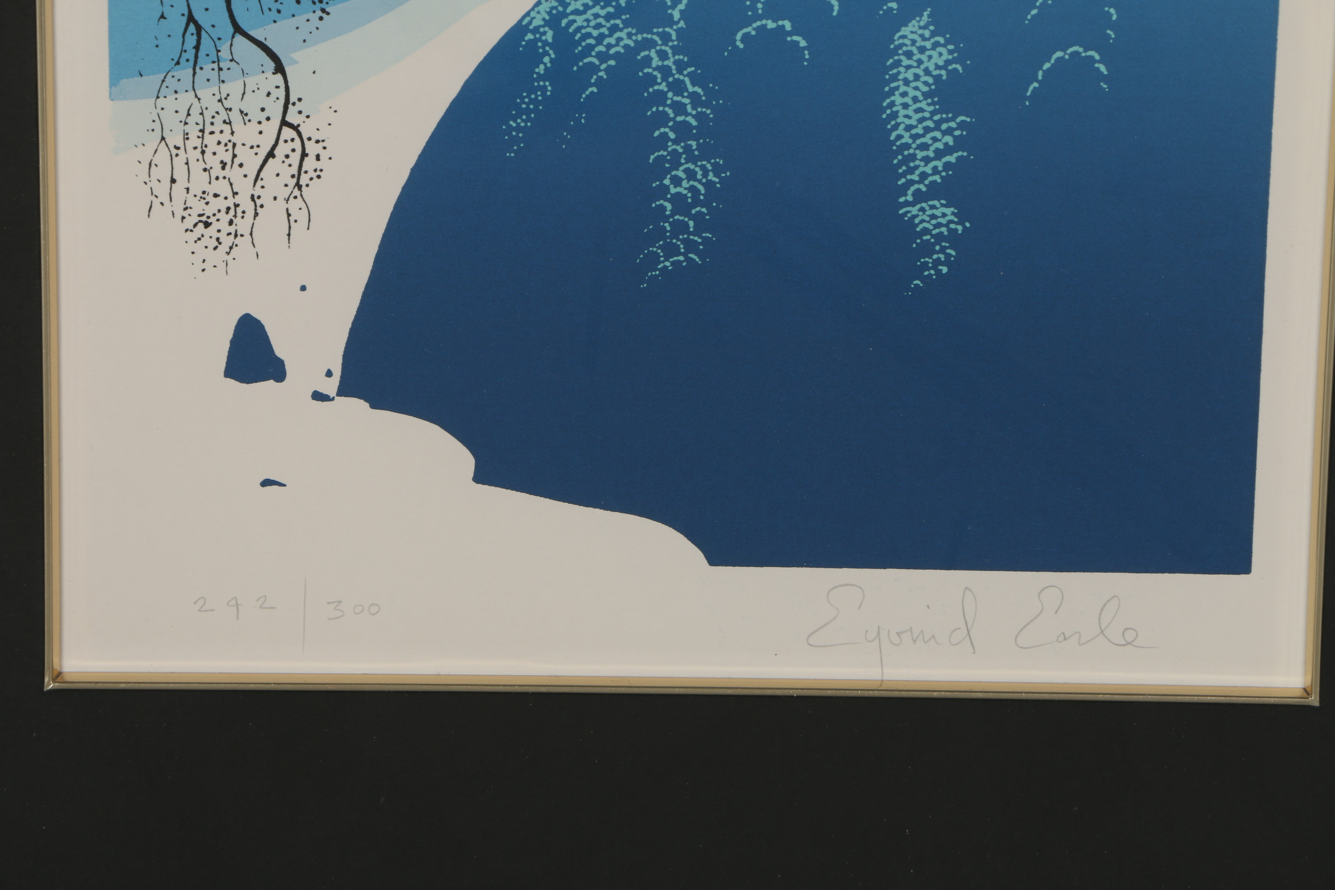 Eyvind Earle Signed Limited Edition Serigraph "Big Sur and Branch"