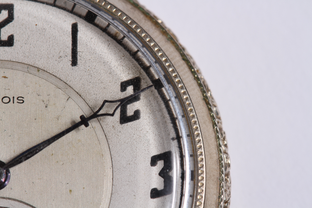 14K Gold Filled Illinois Open Face Pocket Watch