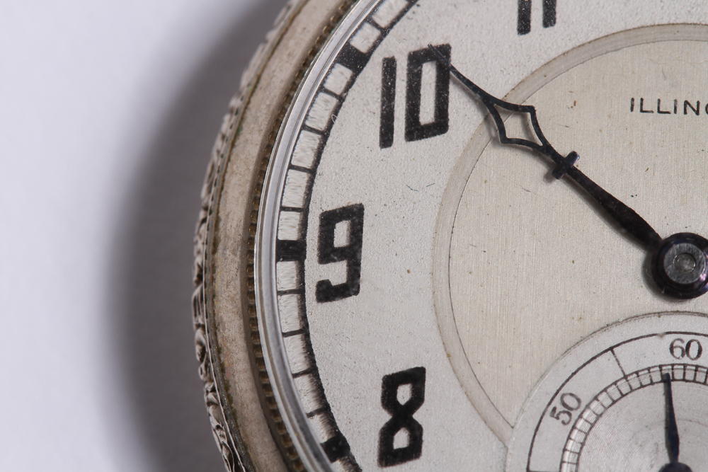 14K Gold Filled Illinois Open Face Pocket Watch