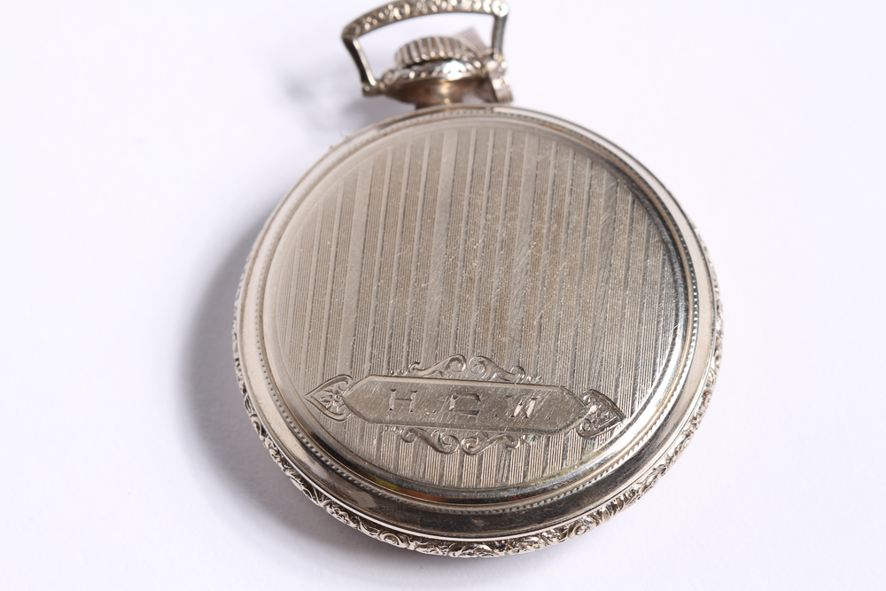14K Gold Filled Illinois Open Face Pocket Watch