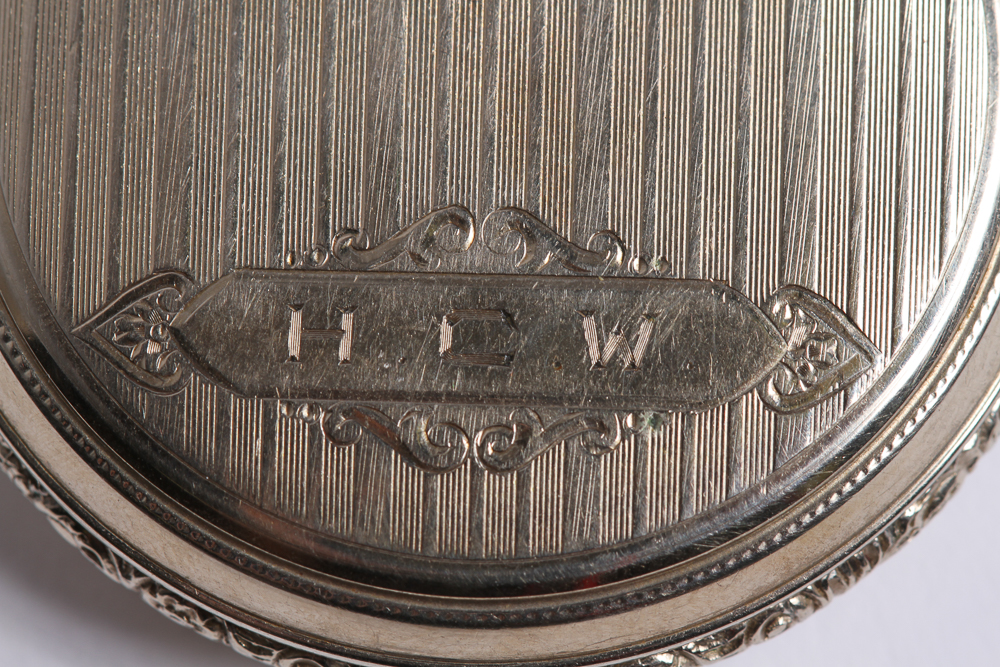 14K Gold Filled Illinois Open Face Pocket Watch