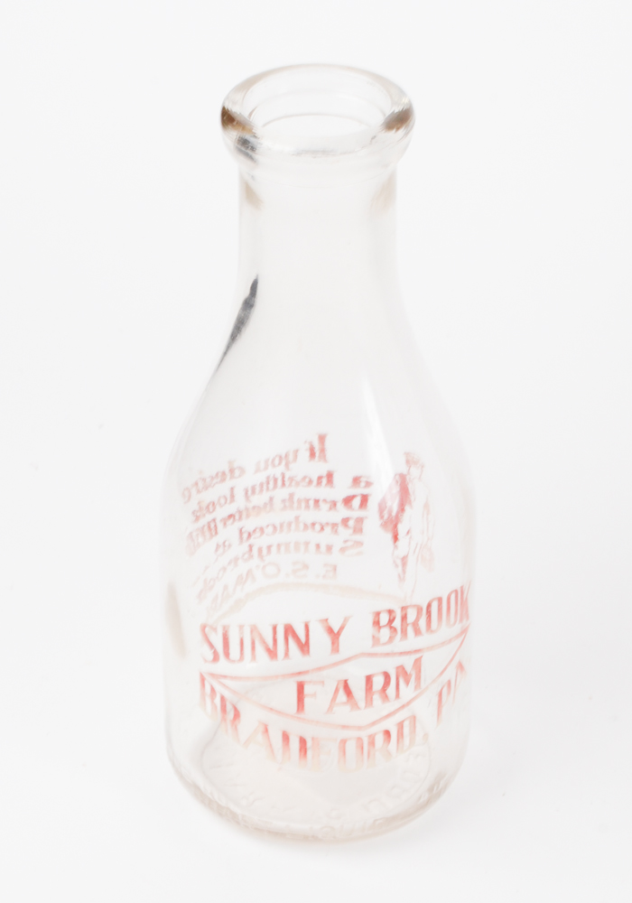 Collection of Vintage Milk Bottles