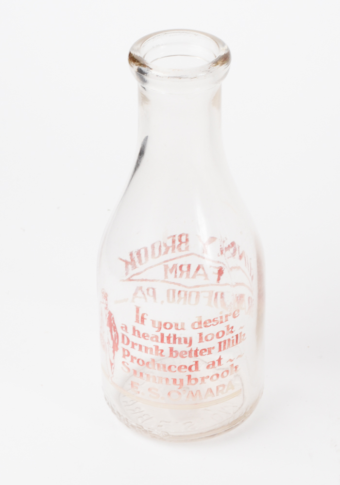 Collection of Vintage Milk Bottles