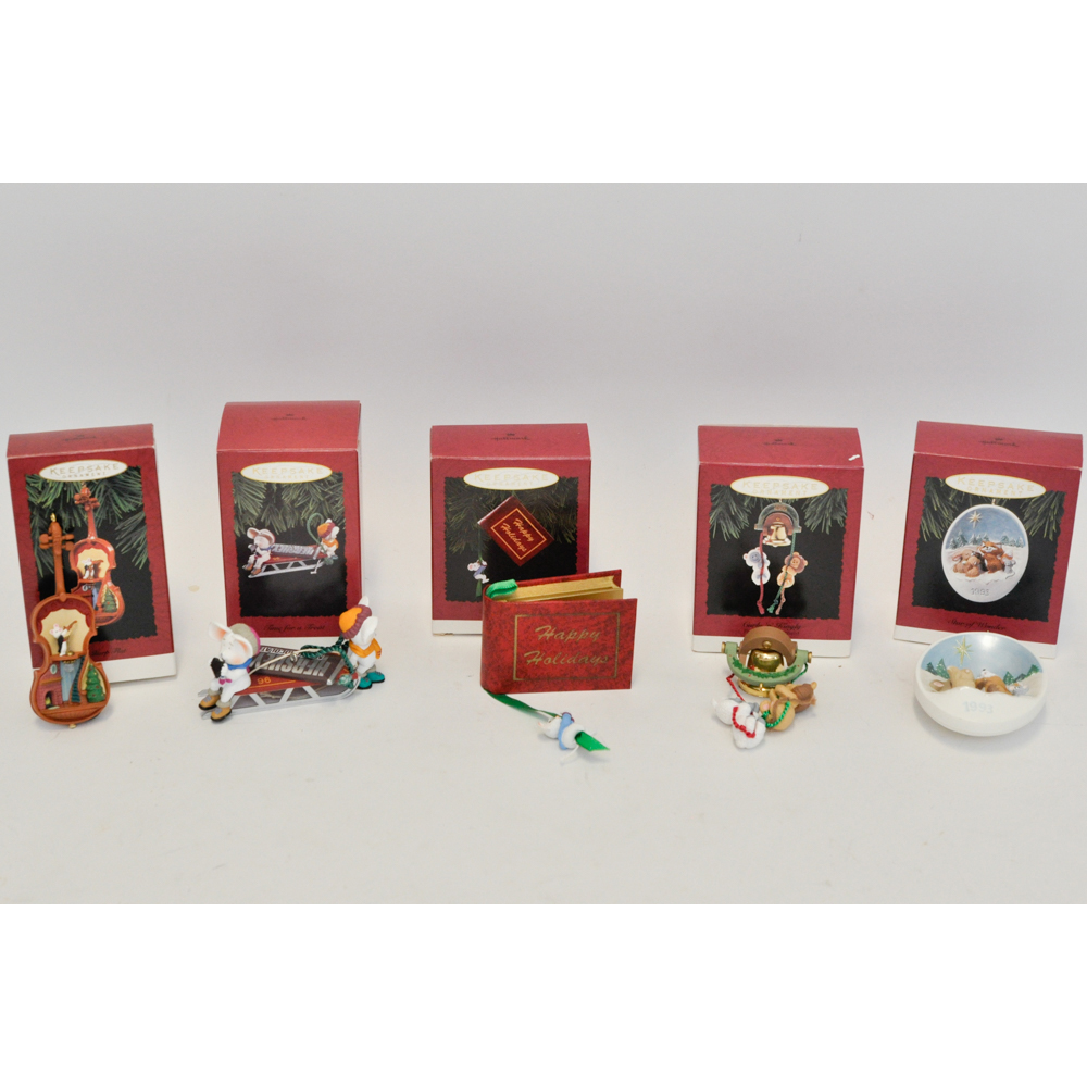 Assorted Hallmark Keepsake Animal Ornaments