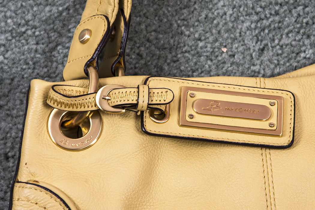 Leather B. Makowsky Handbag