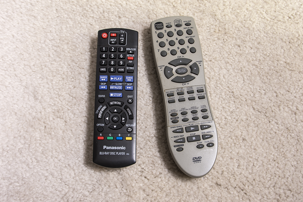 Panasonic Blu-ray and Broksonic DVD/VCR Player