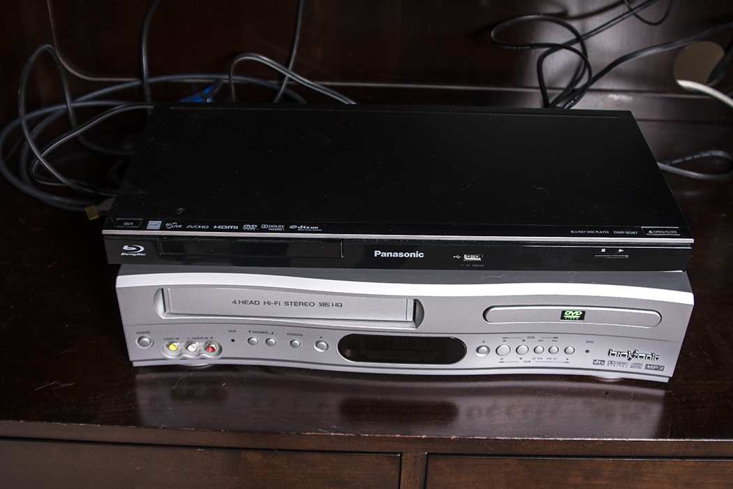 Panasonic Blu-ray and Broksonic DVD/VCR Player