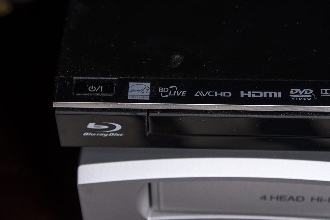 Panasonic Blu-ray and Broksonic DVD/VCR Player