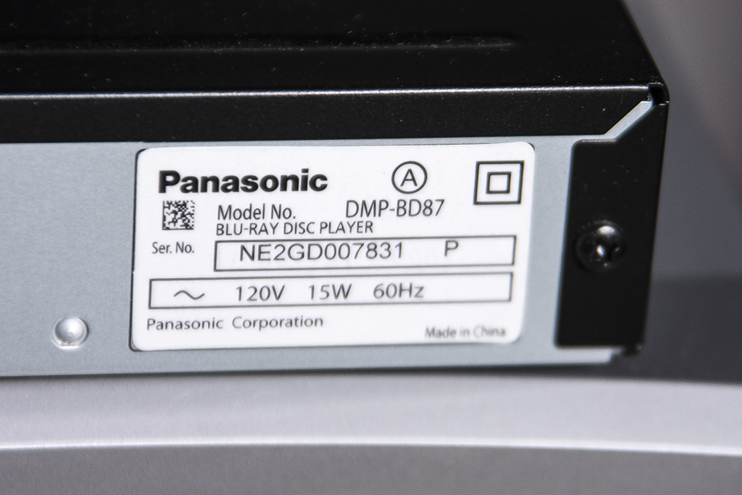 Panasonic Blu-ray and Broksonic DVD/VCR Player