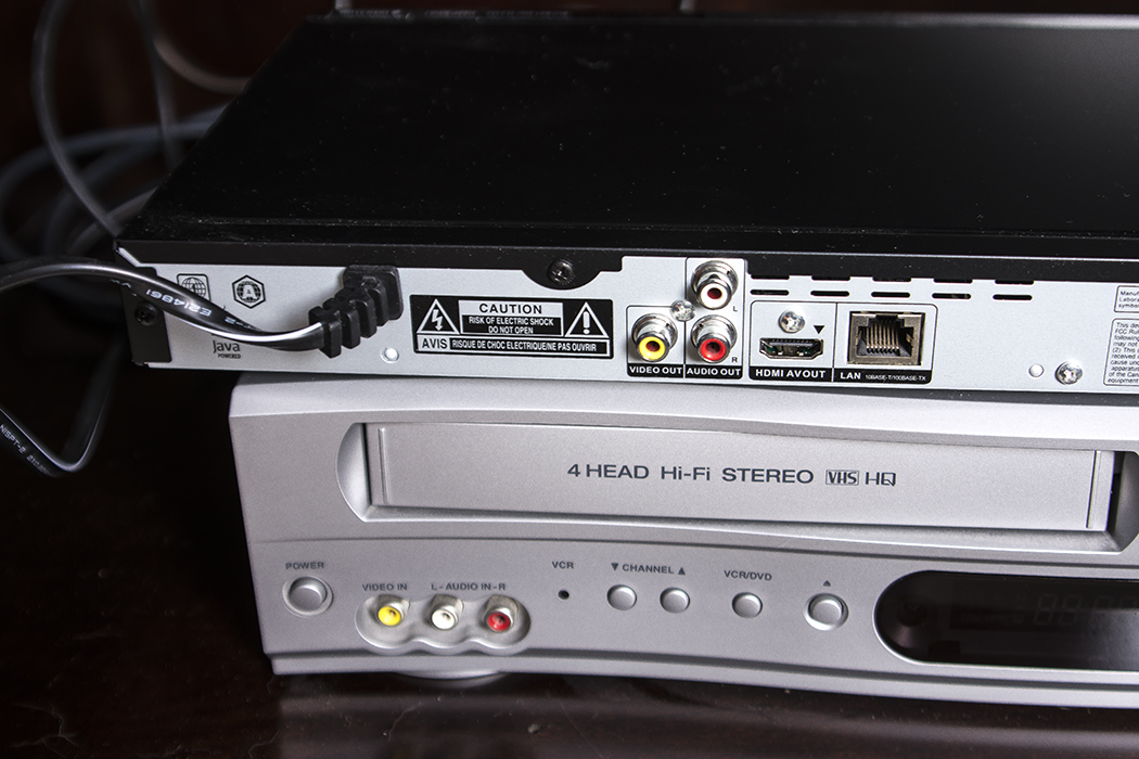 Panasonic Blu-ray and Broksonic DVD/VCR Player