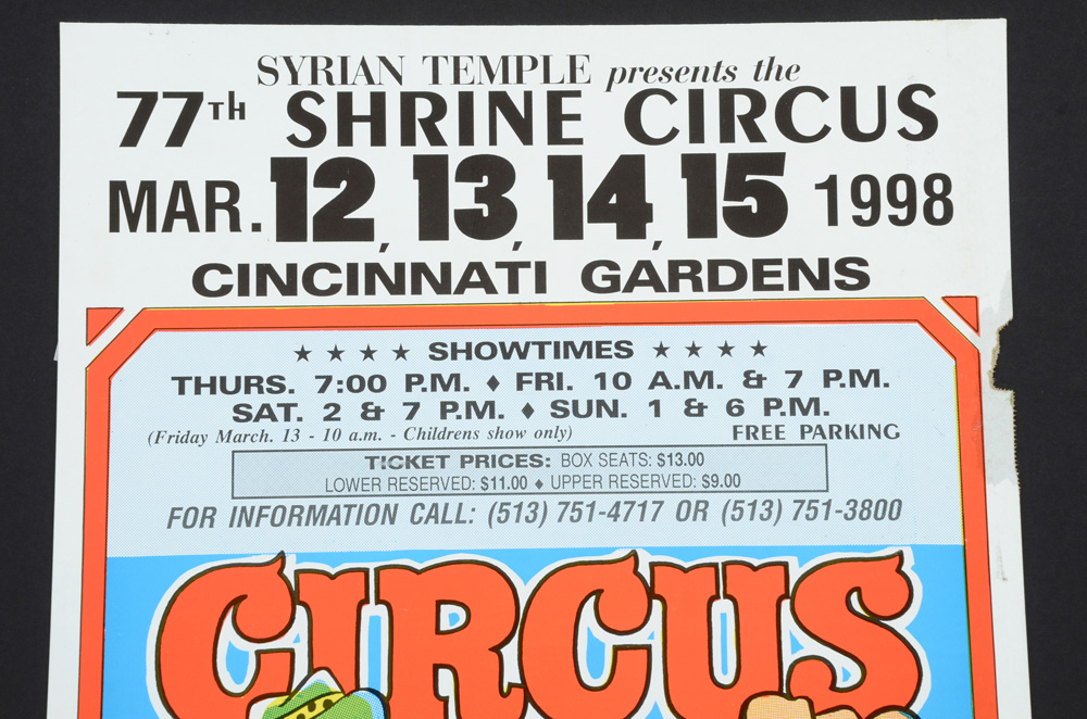 77th Shrine Circus Poster
