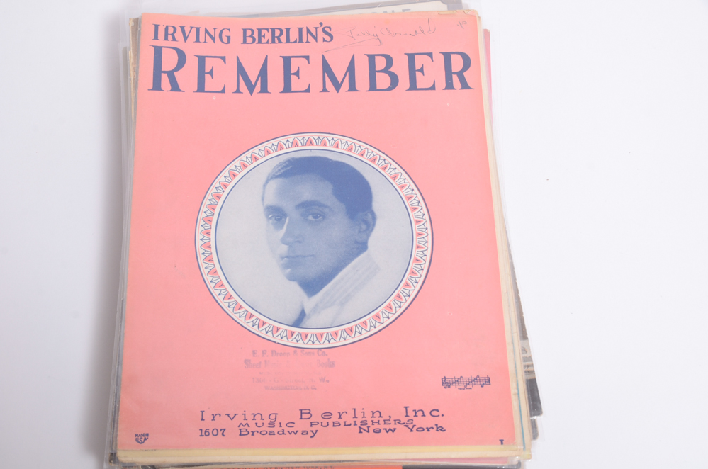 Vintage Irving Berlin Sheet Music