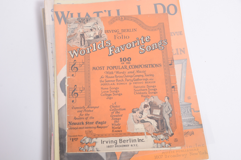 Vintage Irving Berlin Sheet Music
