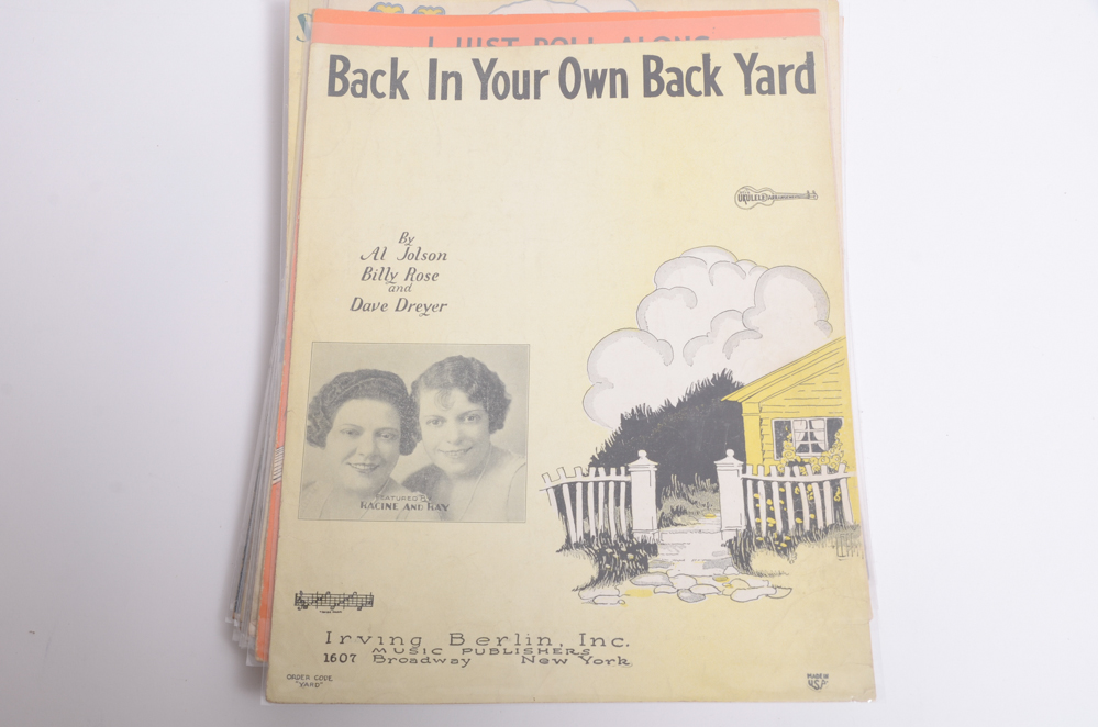 Vintage Irving Berlin Sheet Music