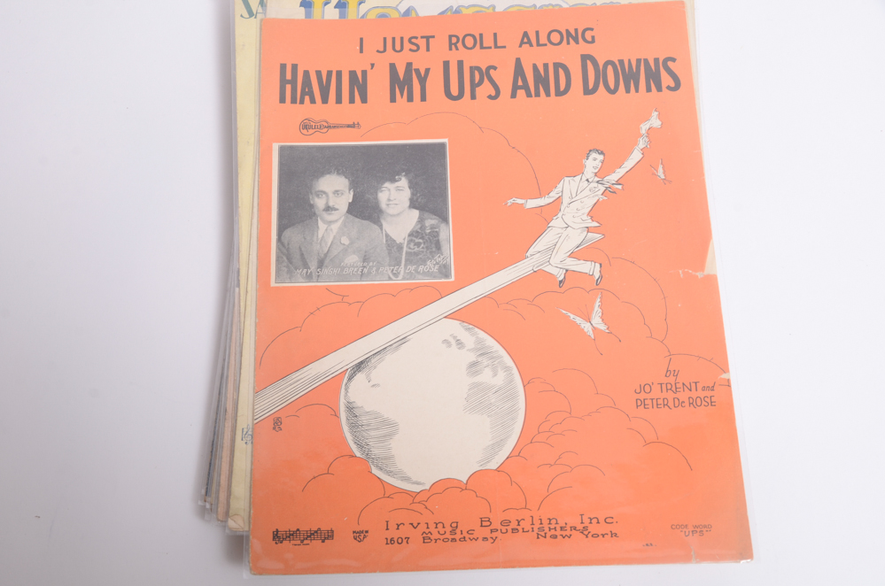 Vintage Irving Berlin Sheet Music