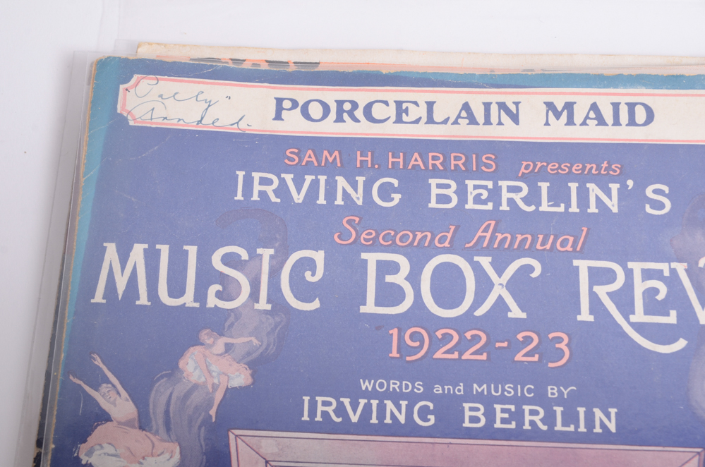 Vintage Irving Berlin Sheet Music