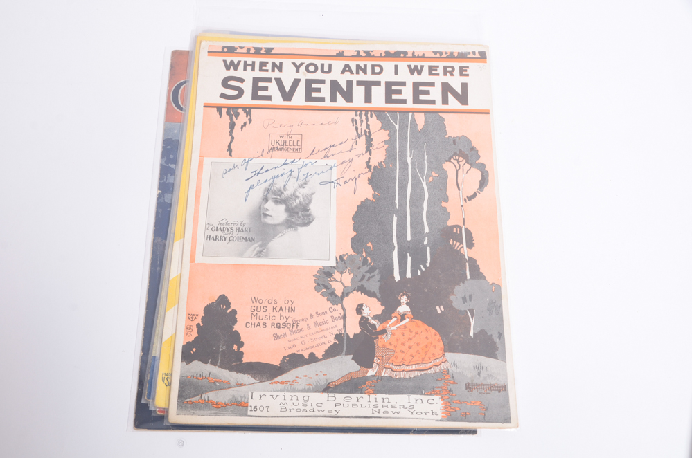 Vintage Irving Berlin Sheet Music