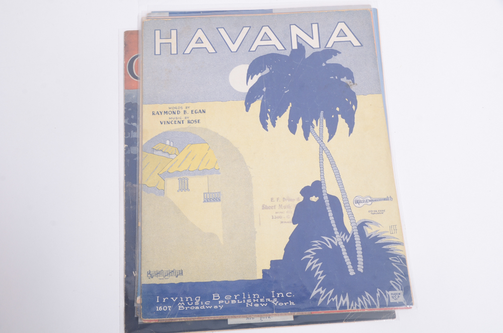 Vintage Irving Berlin Sheet Music