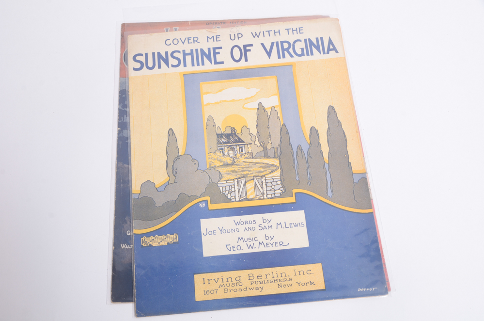 Vintage Irving Berlin Sheet Music