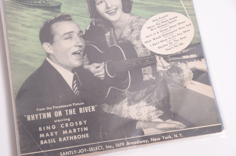 Vintage Sheet Music with Covers Featuring Hollywood Stars
