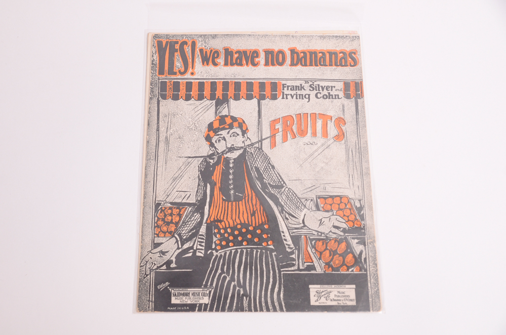 Vintage Sheet Music with Covers Featuring Hollywood Stars