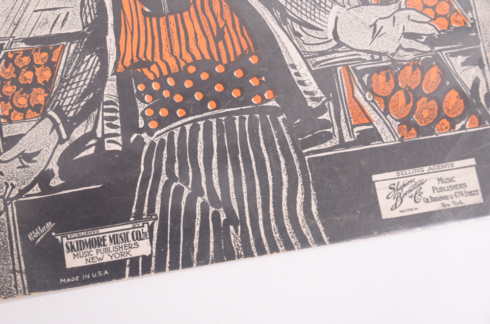 Vintage Sheet Music with Covers Featuring Hollywood Stars