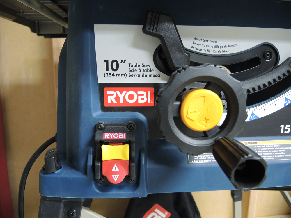 Ryobi 10" Portable Table Saw with Stand